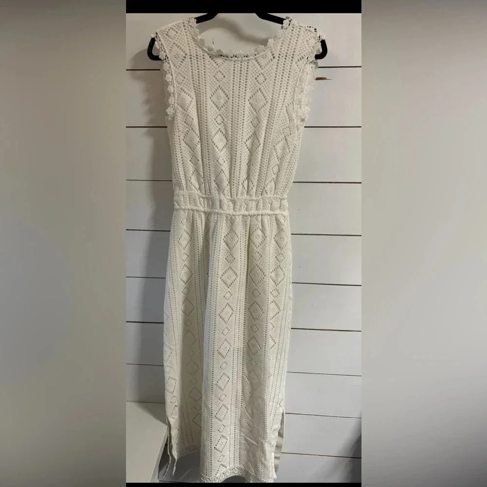 Bognar Blue Crochet Dress Size M